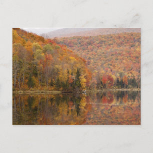 Carte Postale paysage d'automne avec lac, Vermont, États-Unis 2
