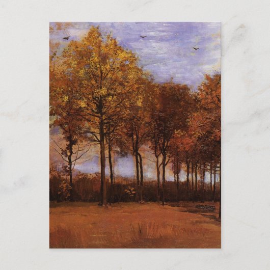 Carte Postale Paysage d'automne par Vincent van Gogh (Devant)
