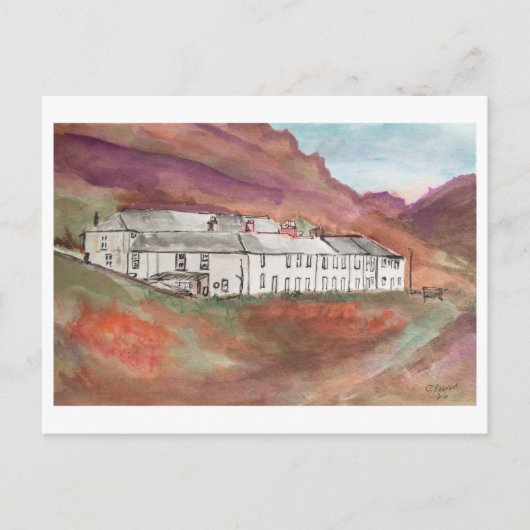 Carte Postale Paysage de Boscastle Cornwall – Art côtier (Devant)