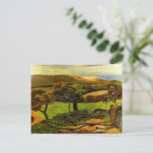 Carte Postale Paysage de Bretagne par Paul Gauguin (Debout devant)