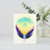 Carte Postale Paysage de cascade (Debout devant)