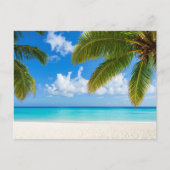 Carte Postale Paysage de cascade turquoise (Devant)