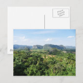 Carte Postale Paysage de Cuba (Devant / Derrière)