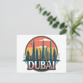Carte Postale Paysage de Dubaï Voyage (Debout devant)