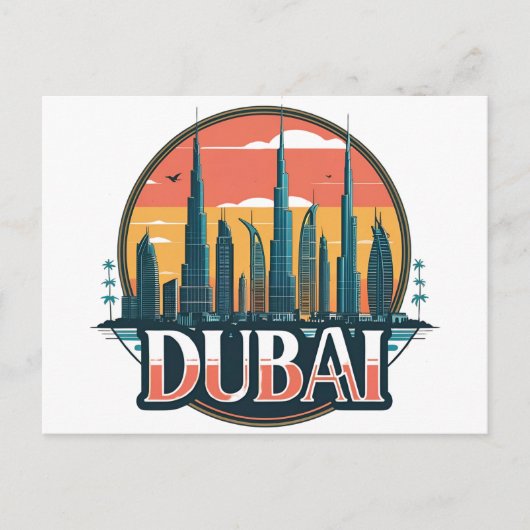 Carte Postale Paysage de Dubaï Voyage (Devant)