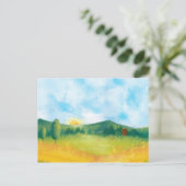 Carte Postale Paysage de ferme hydrocouleur 3 (Debout devant)