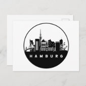 Carte Postale Paysage de Hambourg Allemagne (Devant / Derrière)