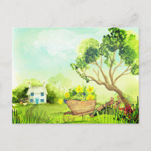 Carte Postale Paysage de la campagne de la scène de la nature-40