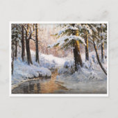 Carte Postale Paysage de la forêt de neige, Walter Moras (Devant)