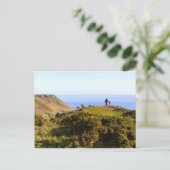 Carte Postale Paysage de la mer de Salcombe Devon (Debout devant)