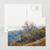 CARTE POSTALE PAYSAGE DE LA MONTAGNE (Devant / Derrière)