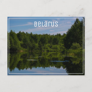 Carte Postale Paysage de la nature Scène du canal Ciel Bélarus