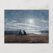 Carte Postale Paysage de la plage au clair de lune Winslow Homer (Devant)
