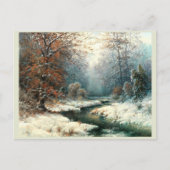 Carte Postale Paysage de la rivière d'hiver (Devant)