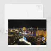 Carte Postale Paysage de Las Vegas (Devant / Derrière)