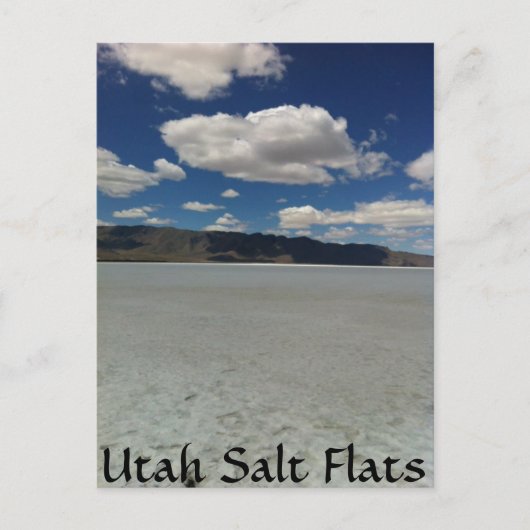 Carte Postale Paysage de l'Utah Salt Flats (Devant)