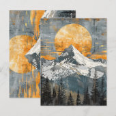 Carte Postale Paysage de montagne majestueux - Nature rustique (Devant / Derrière)