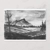 Paysage de montagne noir et blanc !