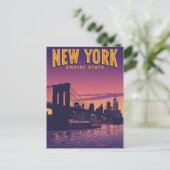 Carte Postale Paysage de New York (Debout devant)