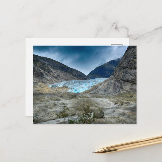 Carte Postale Paysage de Norvège (Devant/Arrière en situation)