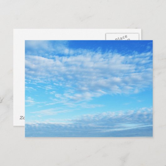 Carte Postale Paysage de nuages (Devant / Derrière)