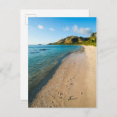 Carte Postale Paysage de plage tropicale, Fidji (Devant / Derrière)