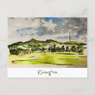 Carte postale Paysage de Rivington Winter Hill
