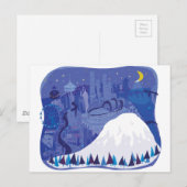 Carte Postale Paysage de Seattle avec le Mont Rainier (Devant / Derrière)