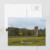 Carte Postale Paysage de silo rural (Devant / Derrière)