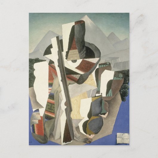 Carte postale "Paysage de style Zapata" de Rivera (Devant)