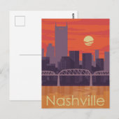 Carte Postale Paysage de Sunset City | Nashville, Tennessee (Devant / Derrière)