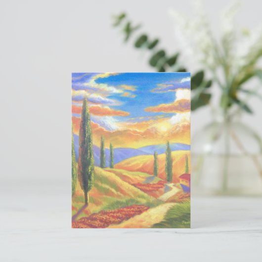 Carte Postale Paysage de Toscane - Multi (Debout devant)