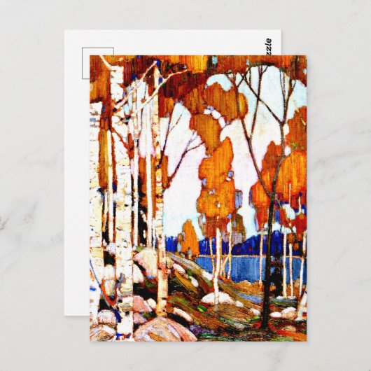 Carte Postale Paysage décoratif par Tom Thomson (Devant / Derrière)