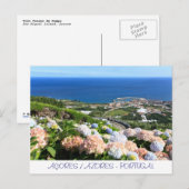 Carte Postale Paysage des Açores (Devant / Derrière)