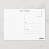 Carte Postale Paysage des champs de fleurs (Dos)