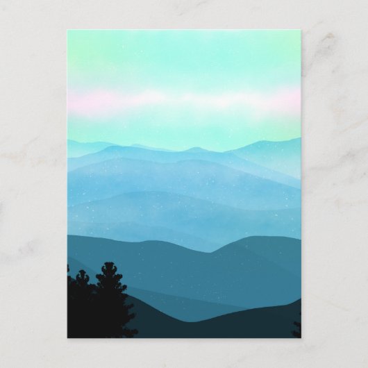 Carte Postale Paysage des Great Smoky Mountains (Devant)
