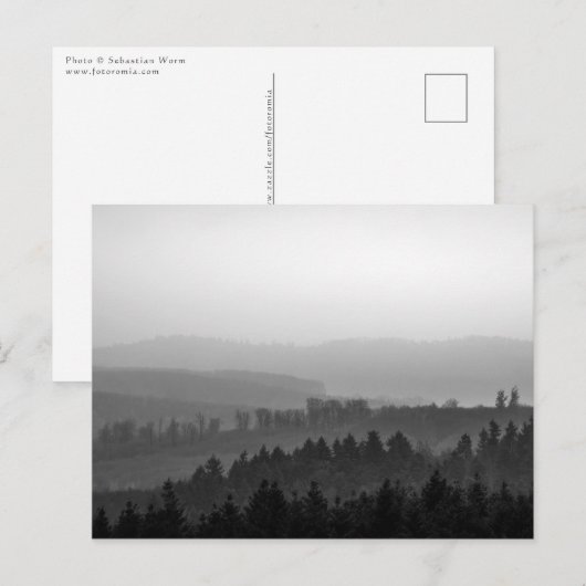 Carte Postale Paysage des monts Misty (Devant / Derrière)