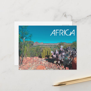 Carte Postale Paysage désertique d'Afrique Nature Plantes de cac