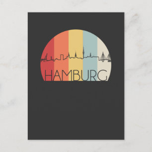 Carte Postale Paysage d'Hambourg Rétro