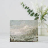 Carte Postale Paysage d'hiver (Debout devant)