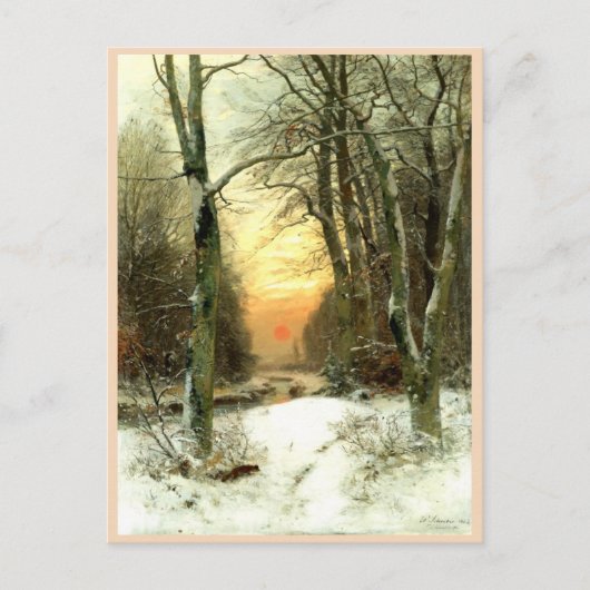 Carte Postale Paysage d'hiver (Devant)