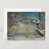 Carte Postale Paysage d'hiver (Devant / Derrière)