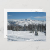 Carte Postale Paysage d'hiver (Devant / Derrière)