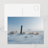 Carte postale Paysage d'hiver (Devant / Derrière)