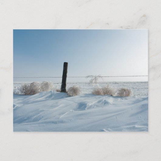 Carte postale Paysage d'hiver (Devant)