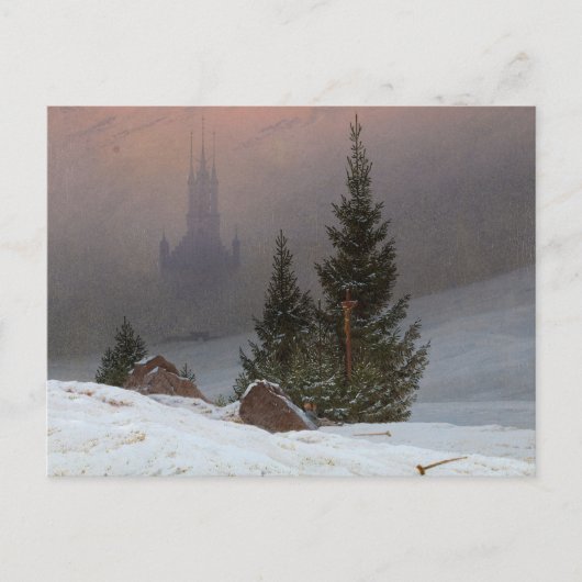 Carte Postale Paysage d'hiver, 1811 par Caspar David Friedrich (Devant)