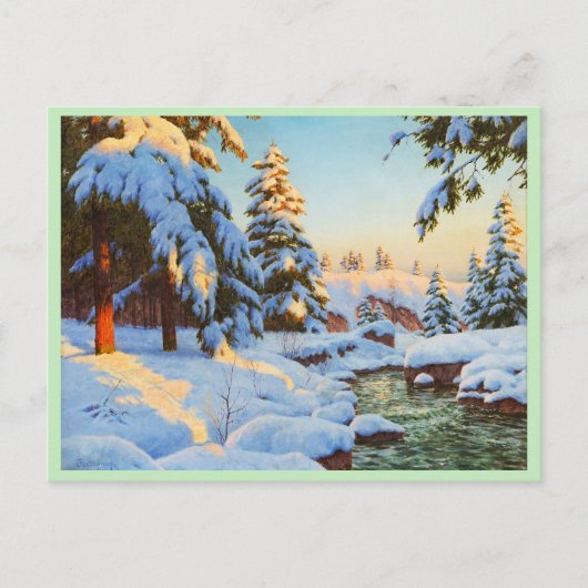 Carte Postale Paysage d'hiver, Bessonof (Devant)
