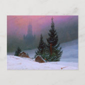 Carte Postale Paysage d'hiver Caspar David Friedrich (Devant)