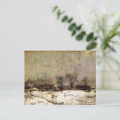 Carte Postale Paysage d'hiver, Cincinnati par John Twachtman (Debout devant)