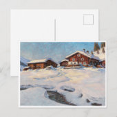 Carte Postale Paysage d'hiver près de Davos (Devant / Derrière)